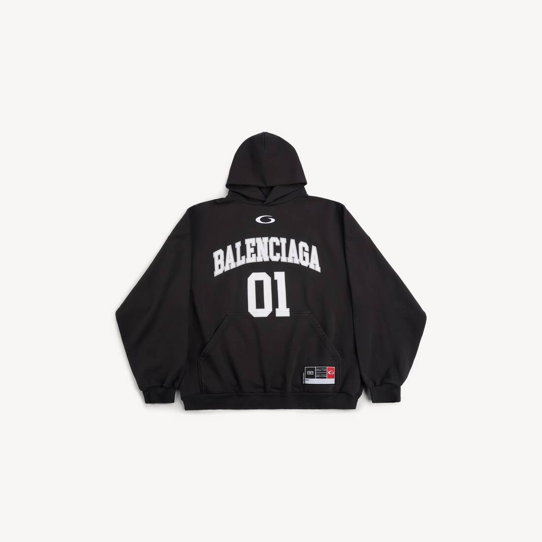 Men's Basketball Series - Hoodie Large Fit in Black