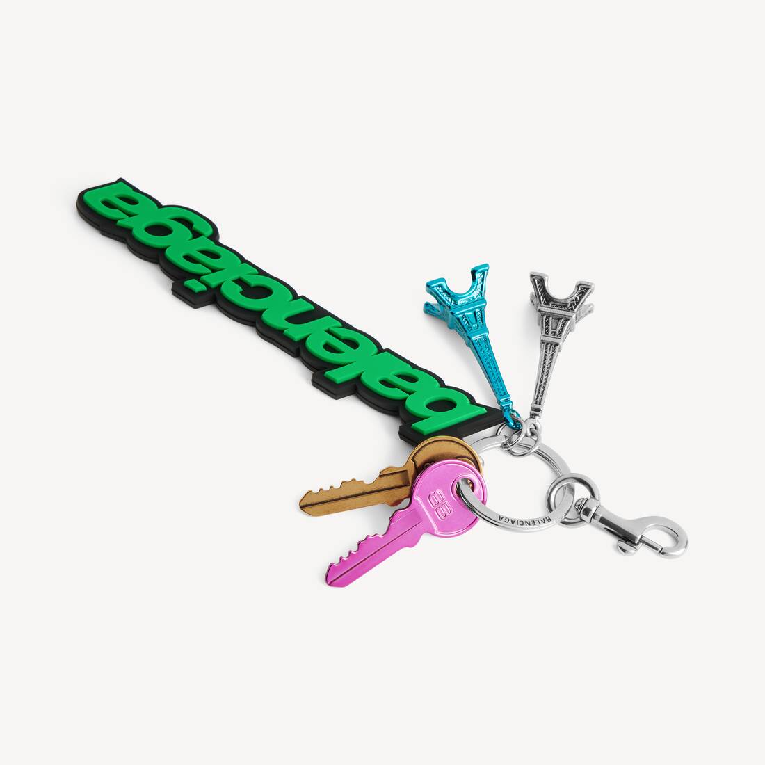Women's Biker Balenciaga Charm/keychain in Green/black
