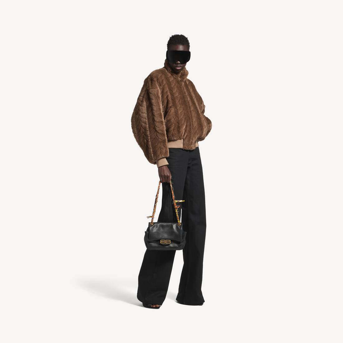 Women's Cropped Jacket in Brown