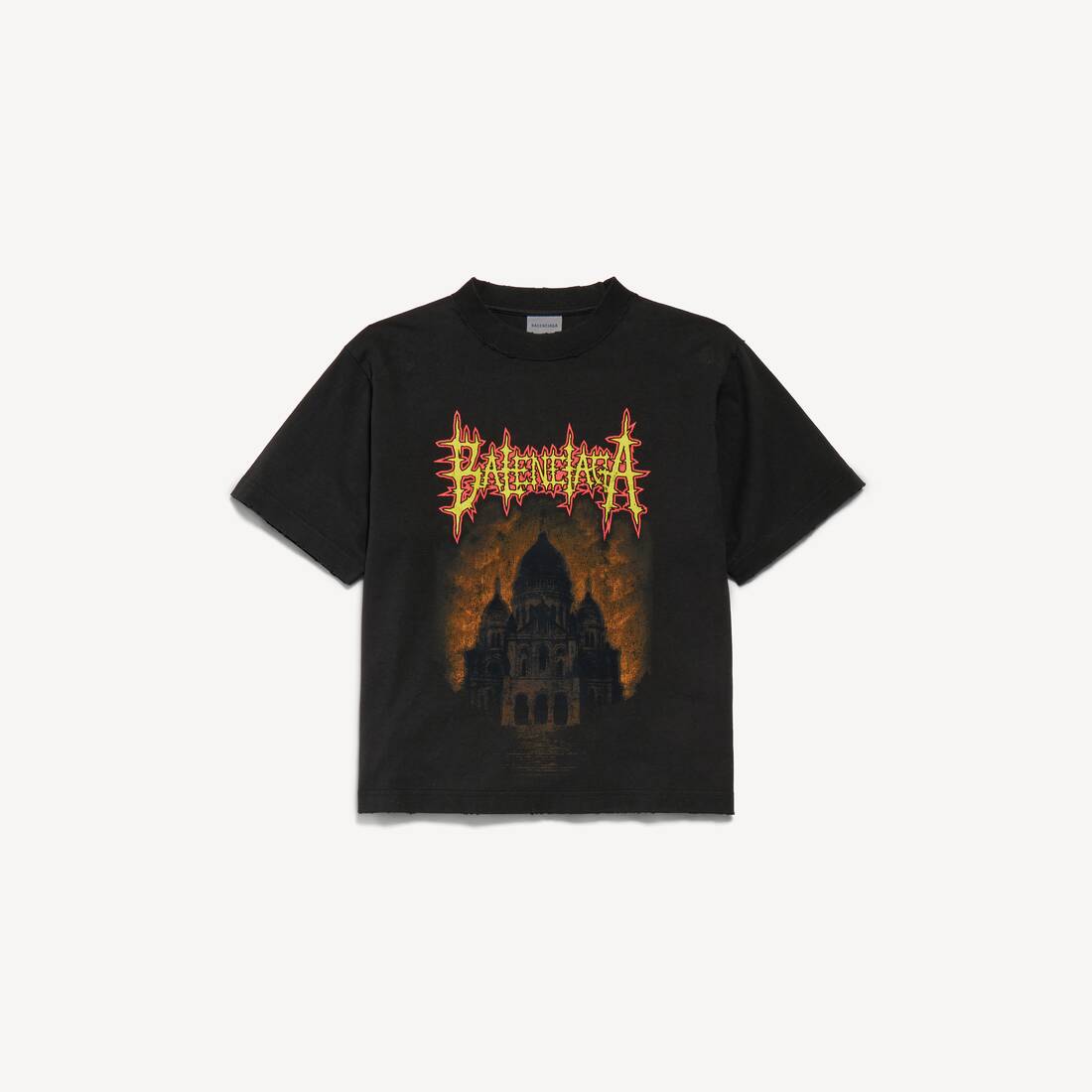 Women's Balenciaga Sacré Cœur T-shirt Medium Fit in Black
