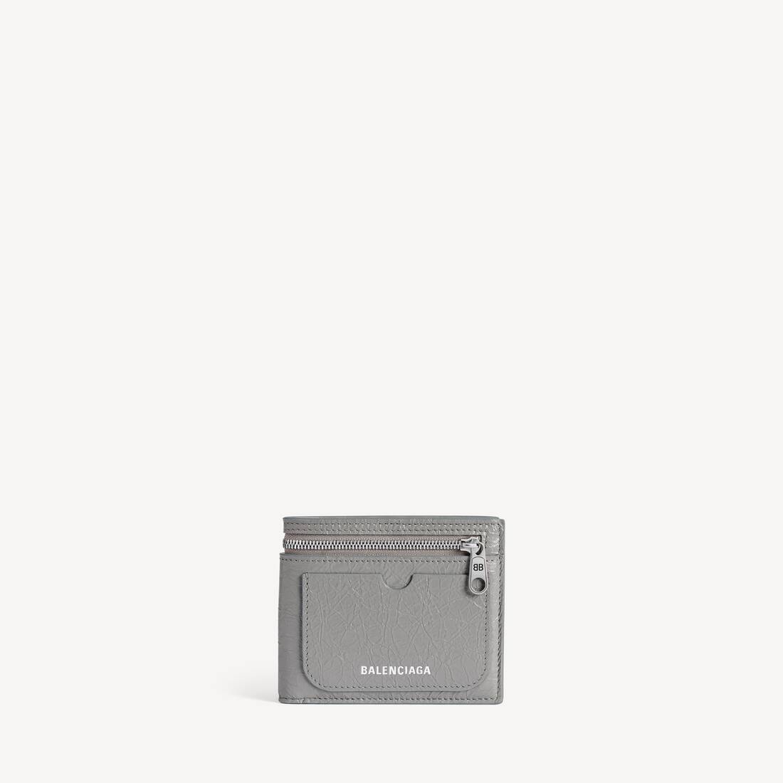 Men's Superbusy Square Folded Wallet in Balenciaga Grey