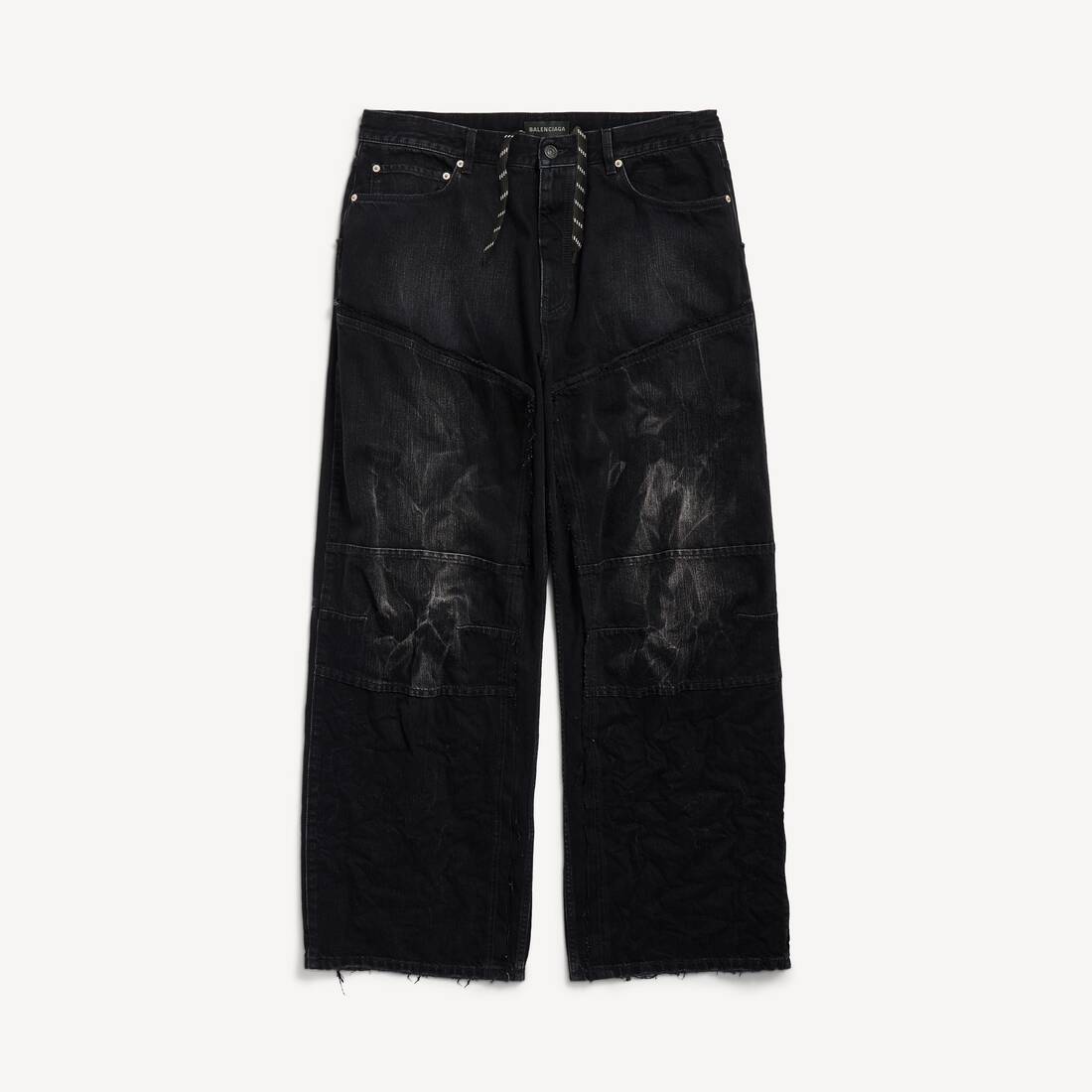 Men's Double Knee Pants in Black