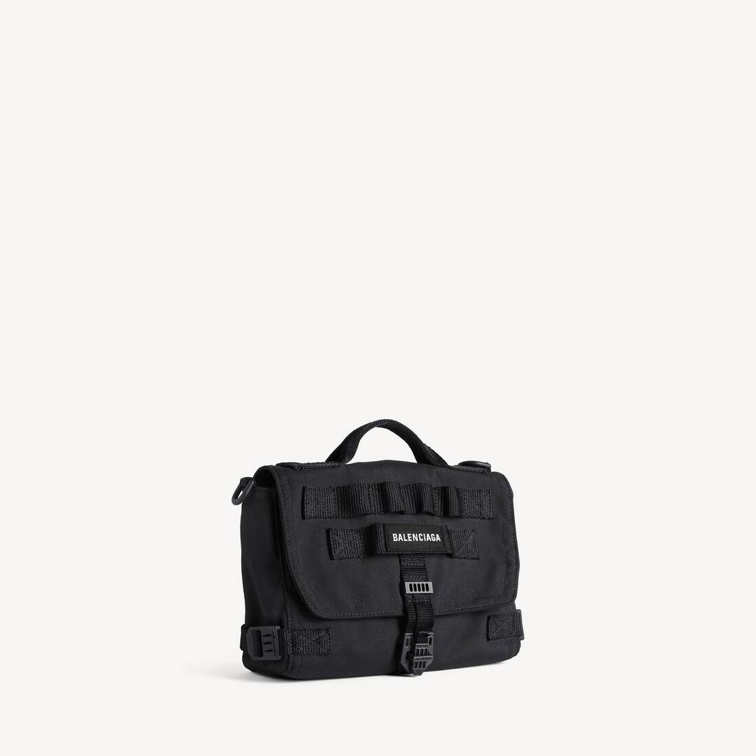 Men's Army Messenger Bag Small in Black