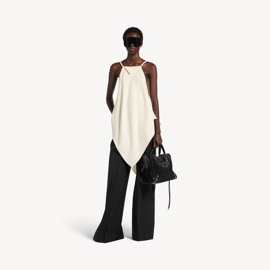 Women's Scarf Top in Ivory