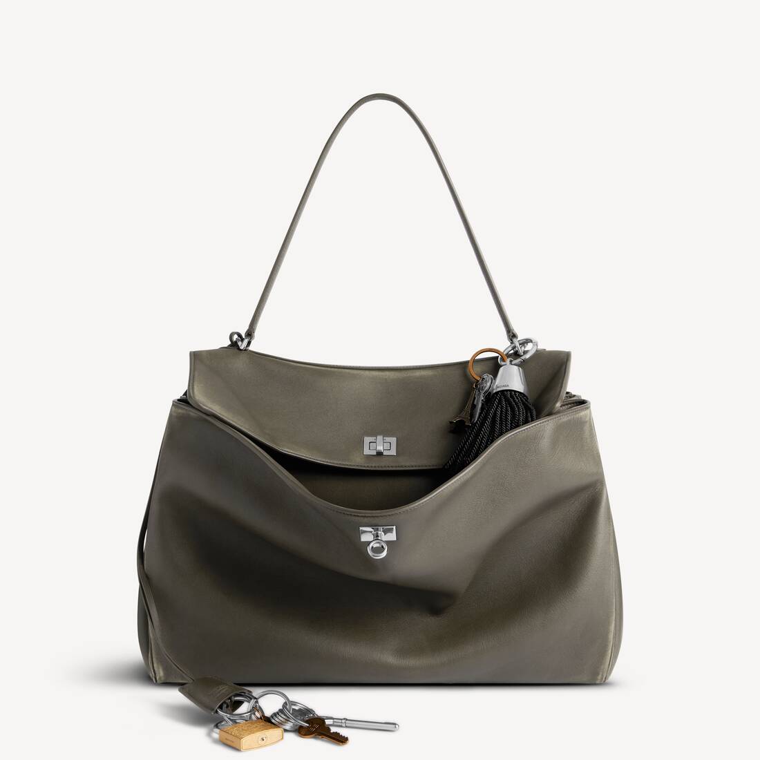Women's Rodeo Handbag Large With Charms in Kaki