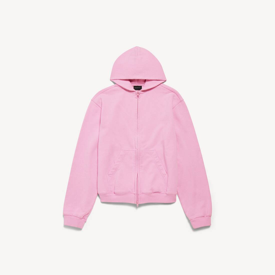 Women's Bow Zip-up Hoodie Regular Fit in Light Pink
