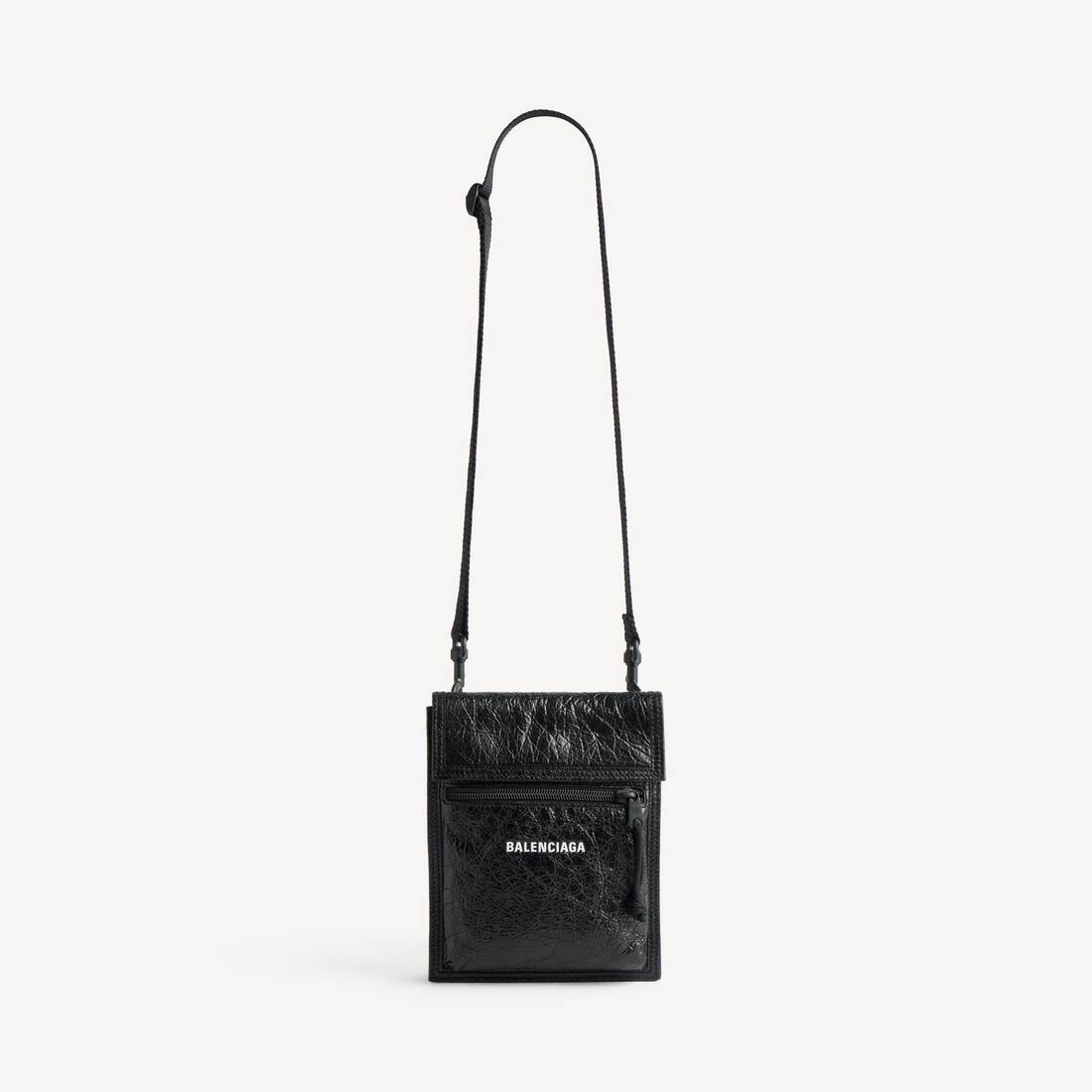 Men's Explorer Pouch With Strap Small in Black