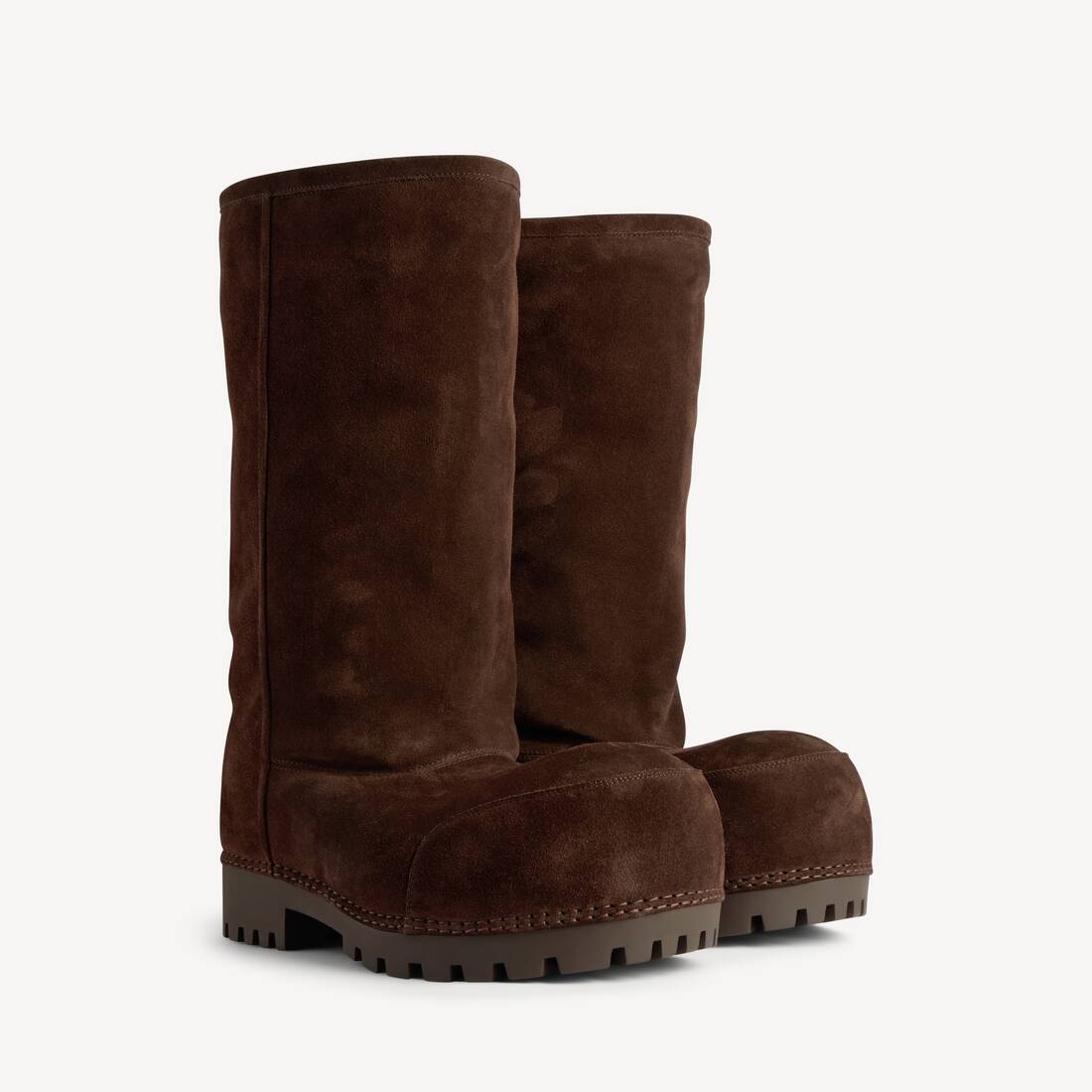Women's Alaska Fur High Boot in Light Espresso