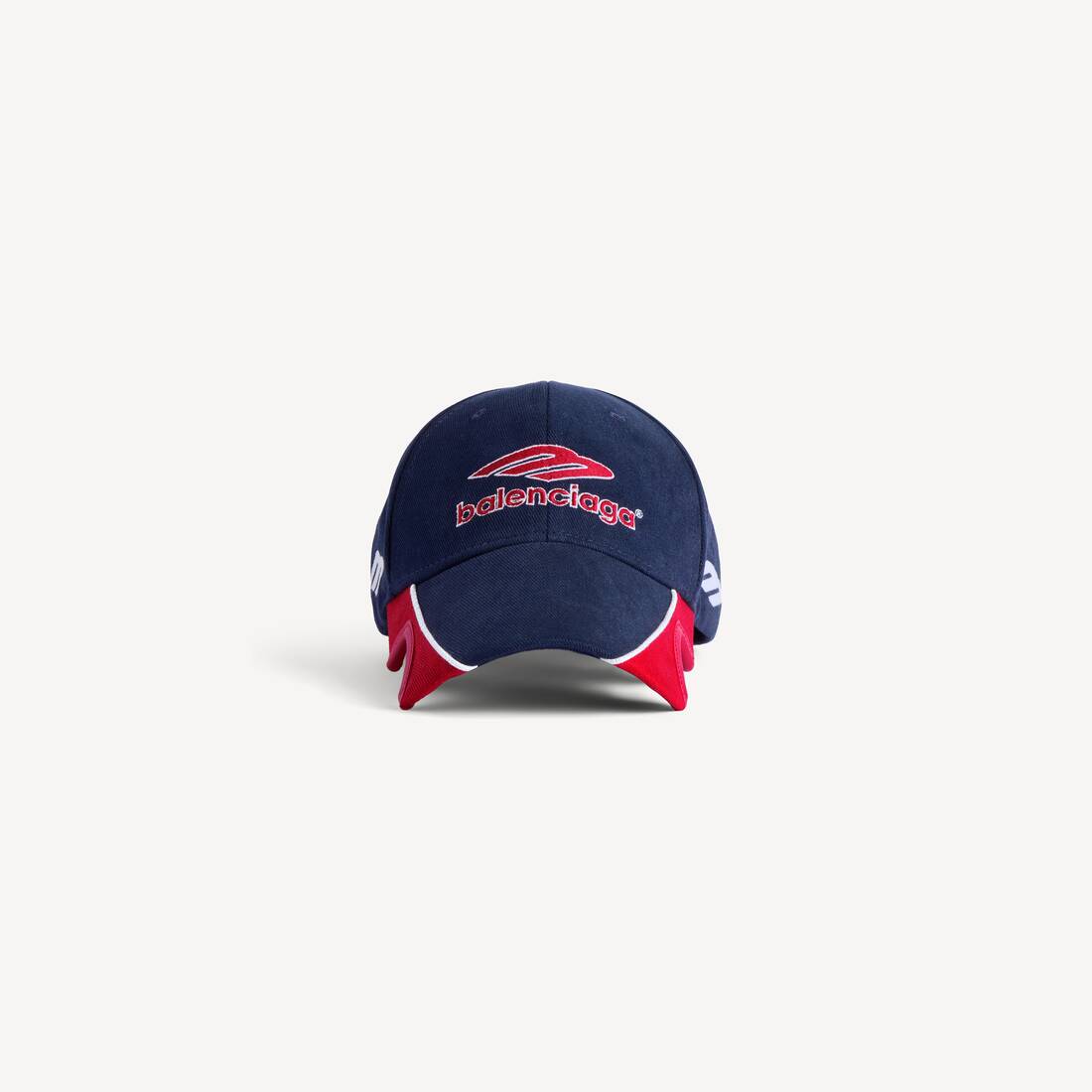 Men's 3b Football Cap in Dark Navy/red