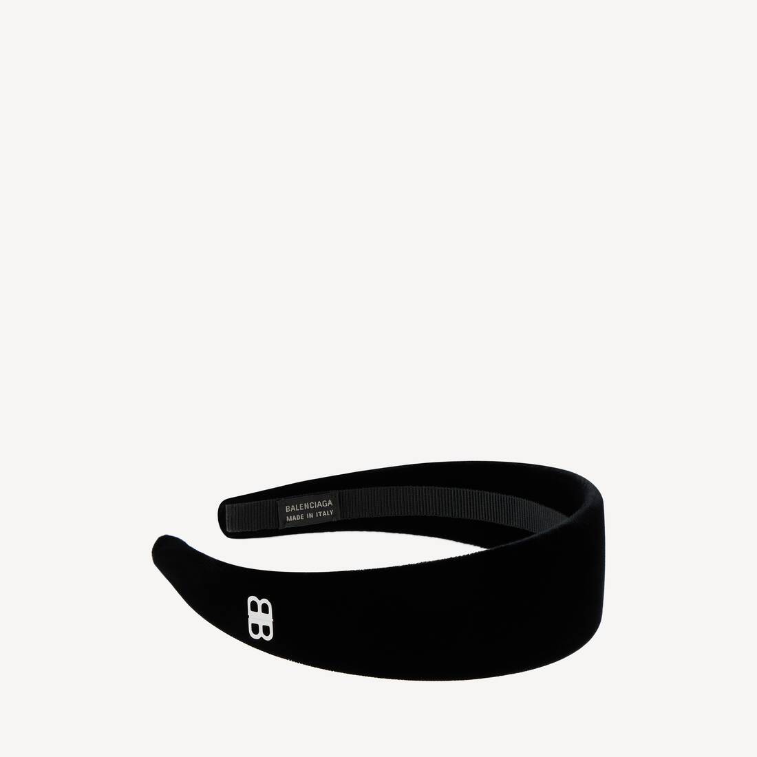 Women's Holli Flat Headband in Black/shiny Silver