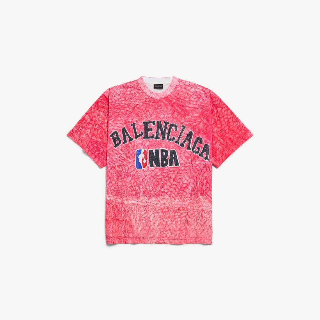 Women's Balenciaga | Nba Collaboration Oversized T-shirt in Red