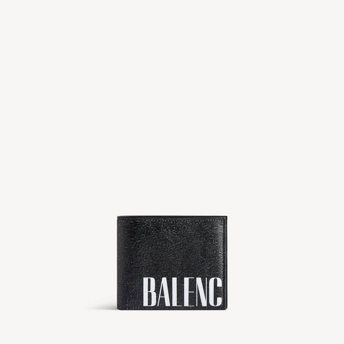 Men's Editor Square Folded Wallet in Black