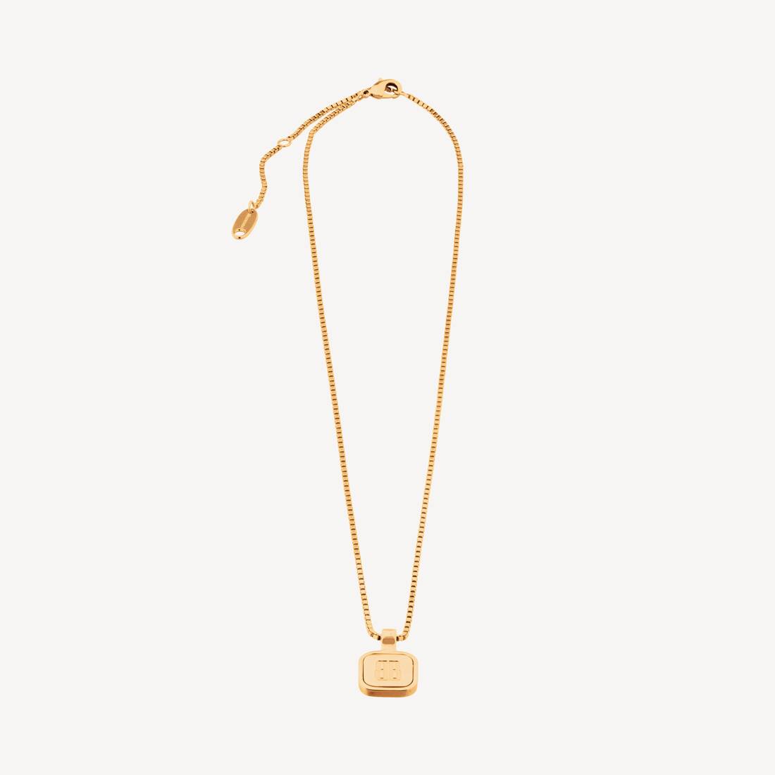 Nano Square Long Necklace in Gold