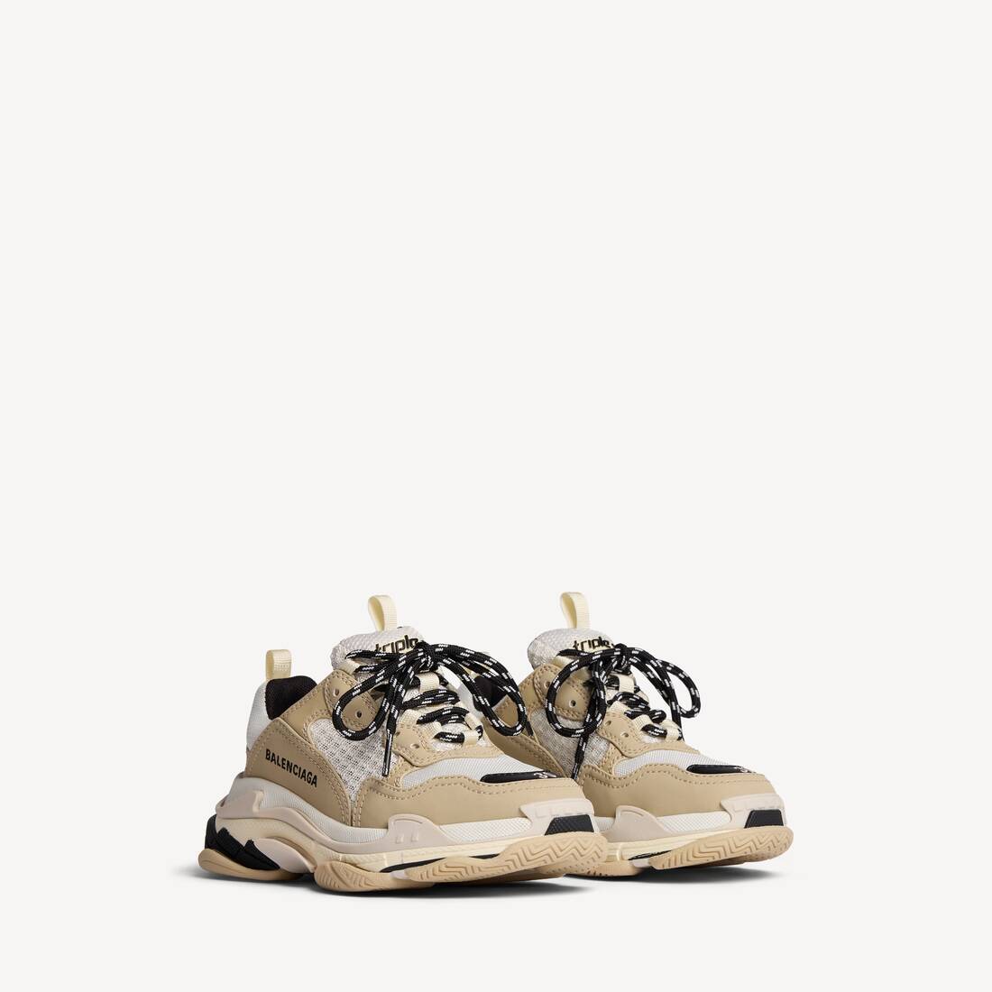 Kids - Triple S Sneaker in Beige/white