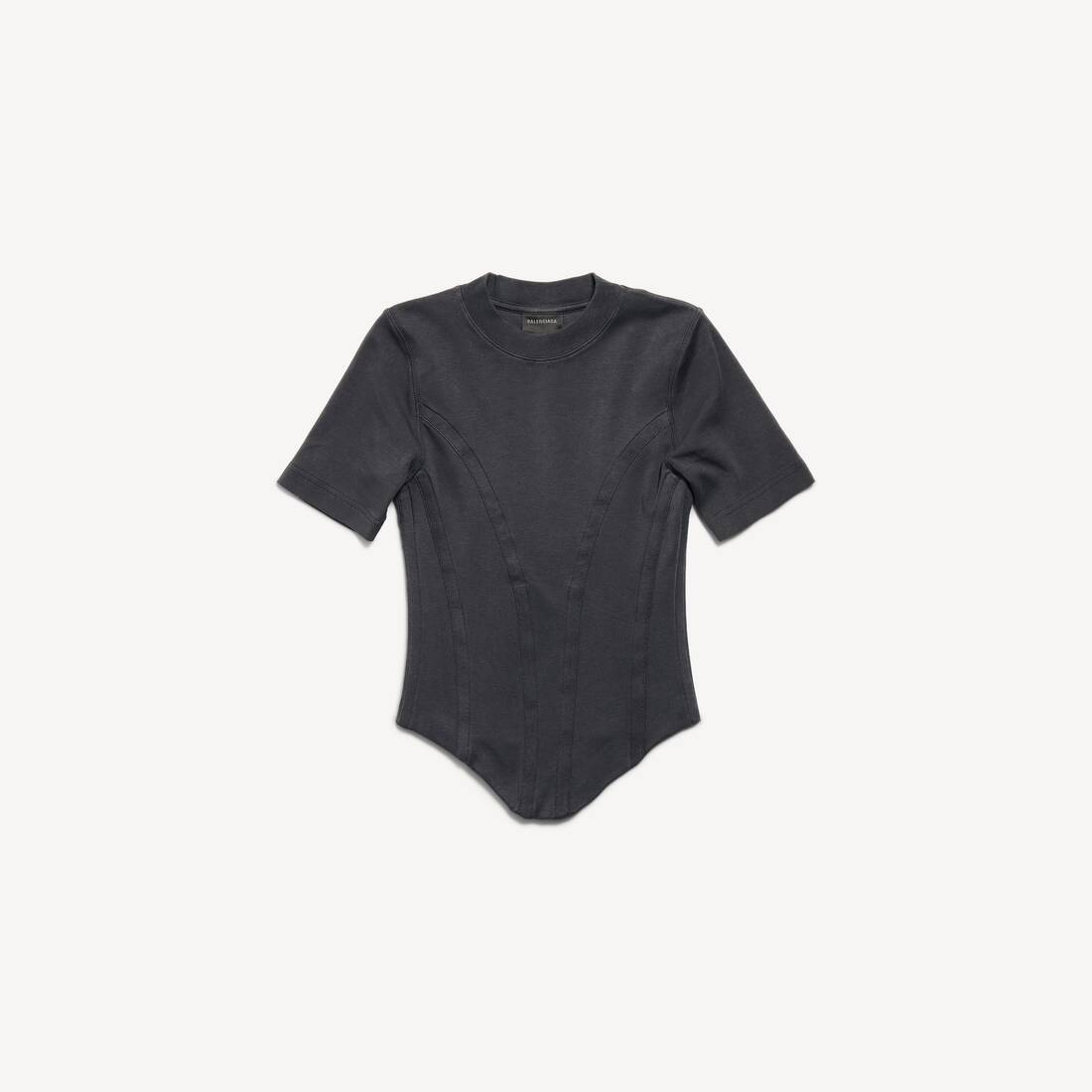 Women's Corseted T-shirt in Black