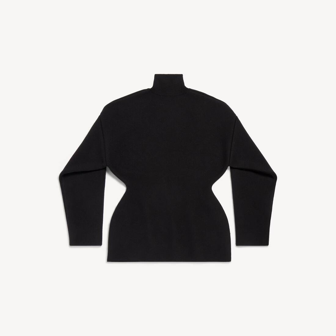 Women's Hourglass Turtleneck Sweater in Black