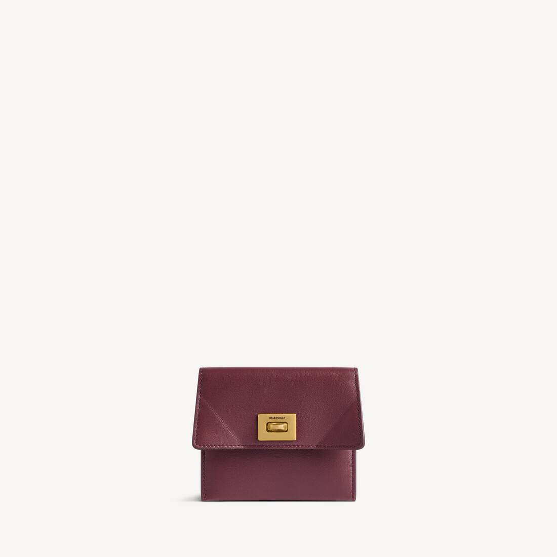 Women's Rodeo Card Holder With Flap in Dark Burgundy