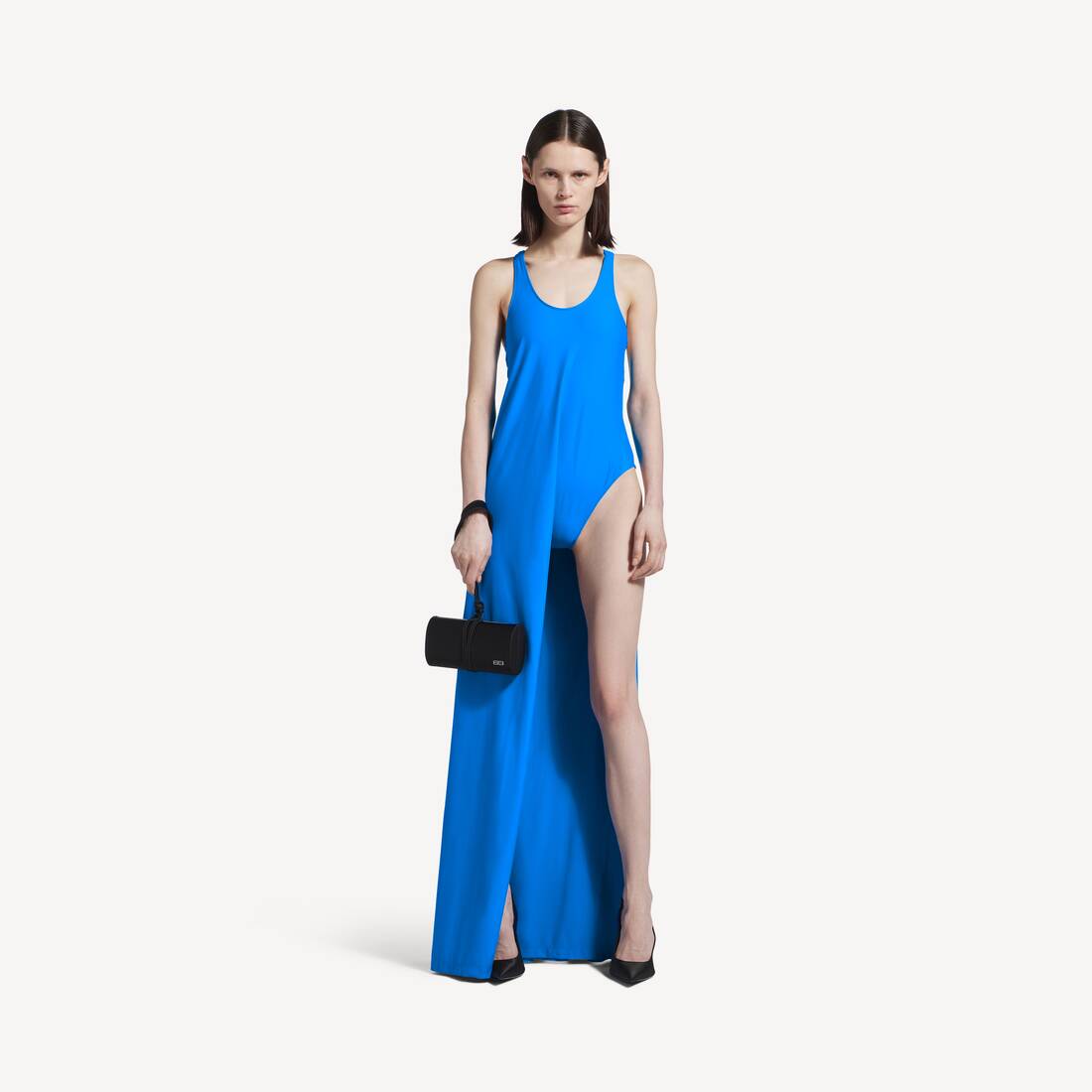 Women's Asymmetric Dress in Blue