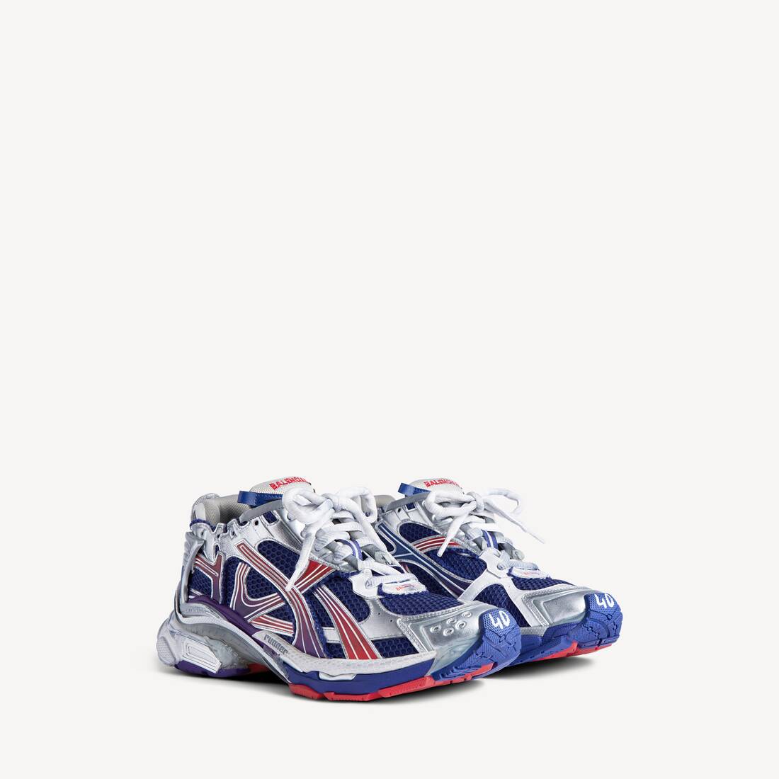 Men's Runner Gradient Sneaker in Navy/red/grey