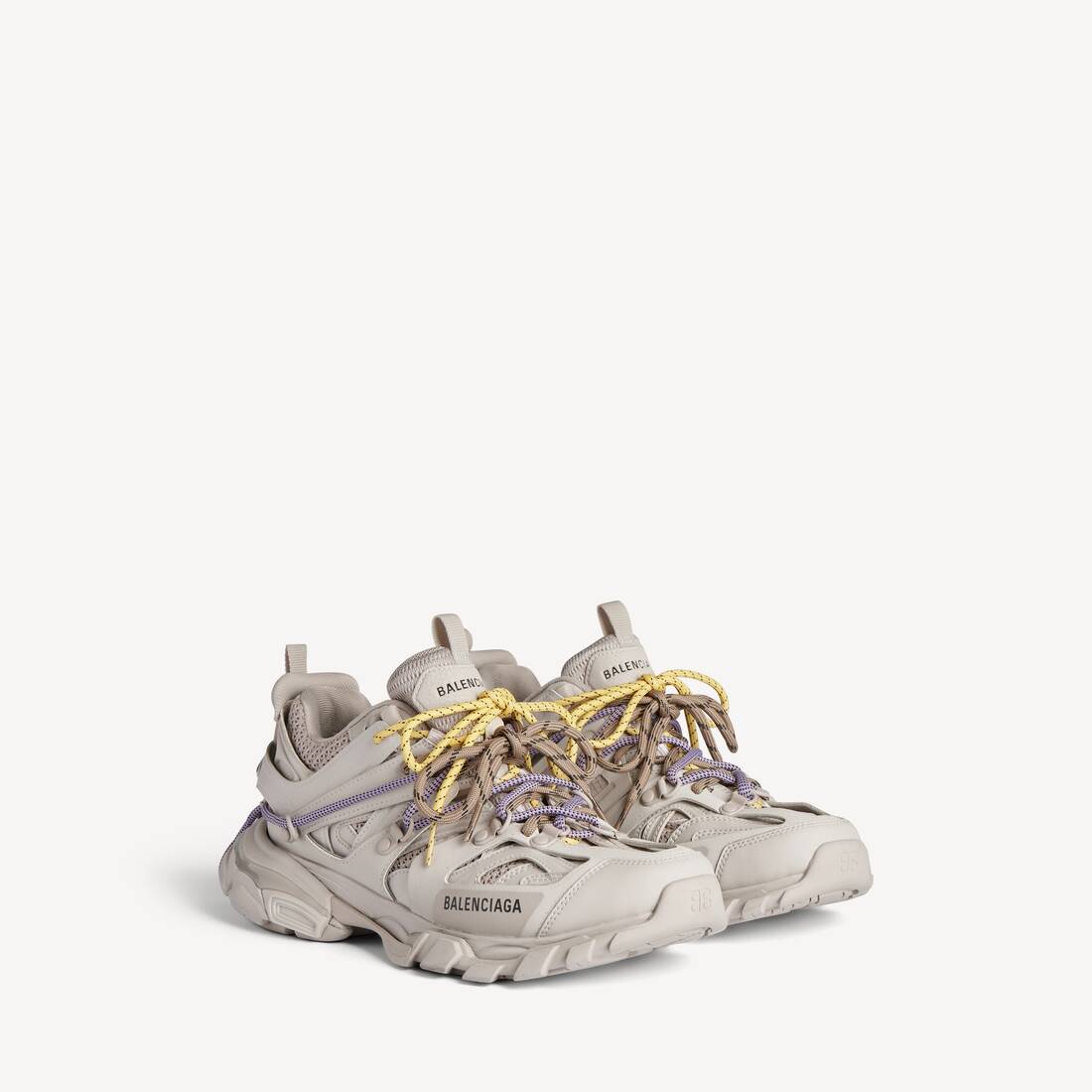 Women's Track Trail Laces Sneaker in Taupe/yellow/purple/brown/black