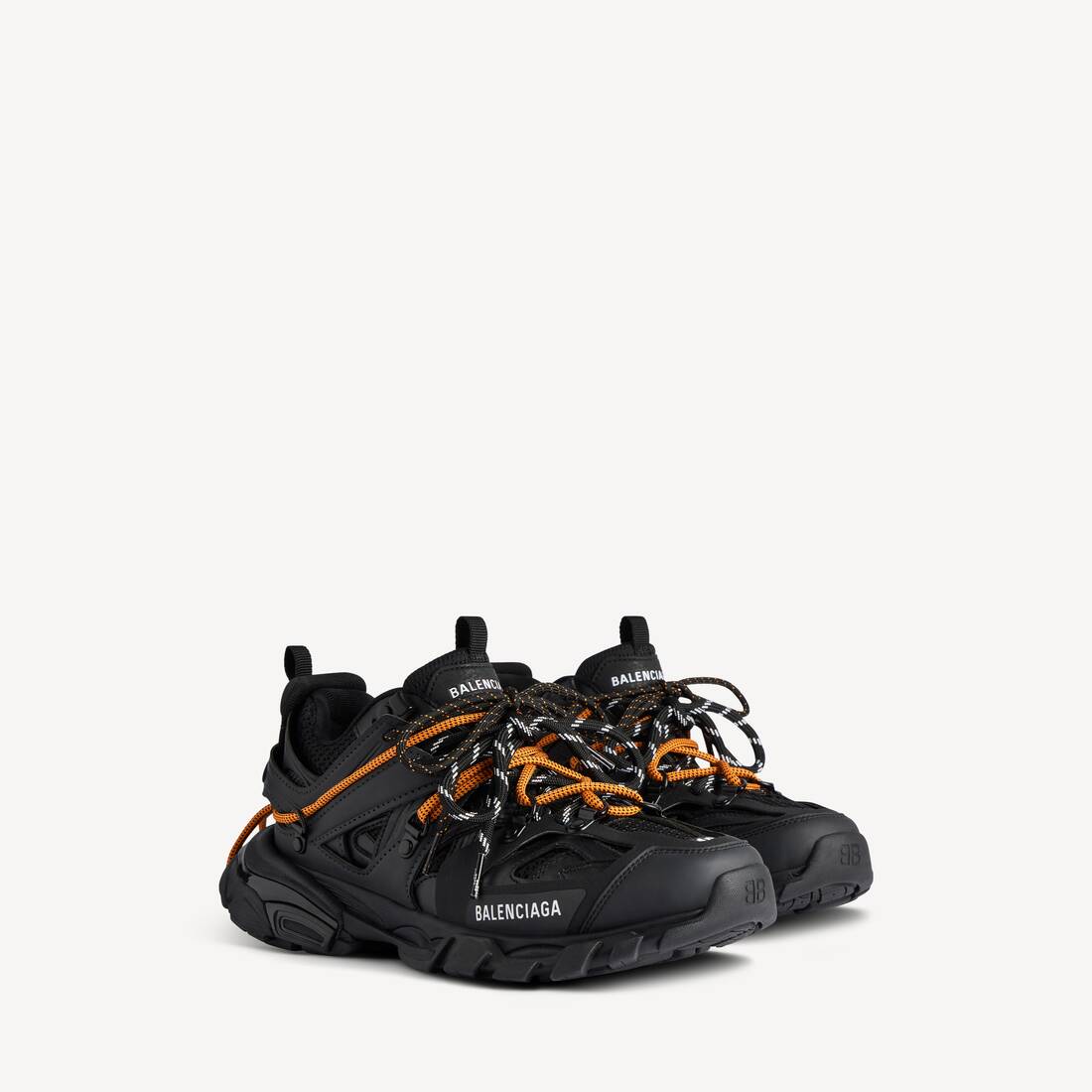 Men's Track Trail Laces Sneaker in Black/orange