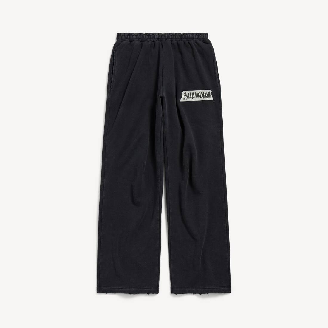 Men’s Masking Tape Baggy Pants in Faded Black Men's Masking Tape Baggy Pants in Faded Black