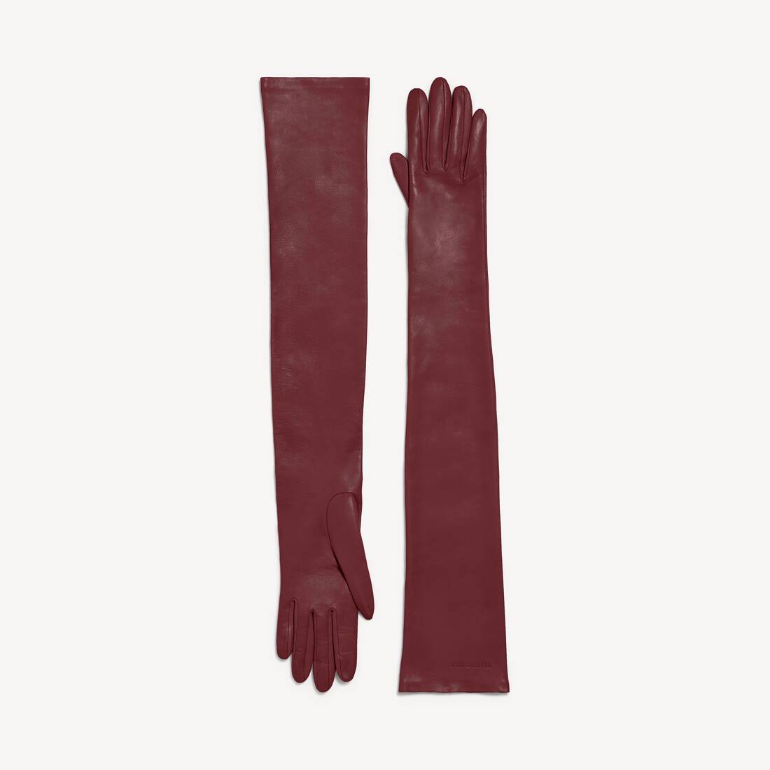 Women's Long Gloves in Burgundy