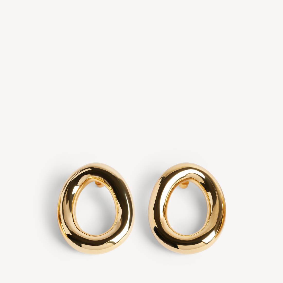 Women's Eisa Ellipse Earrings in Shiny Gold