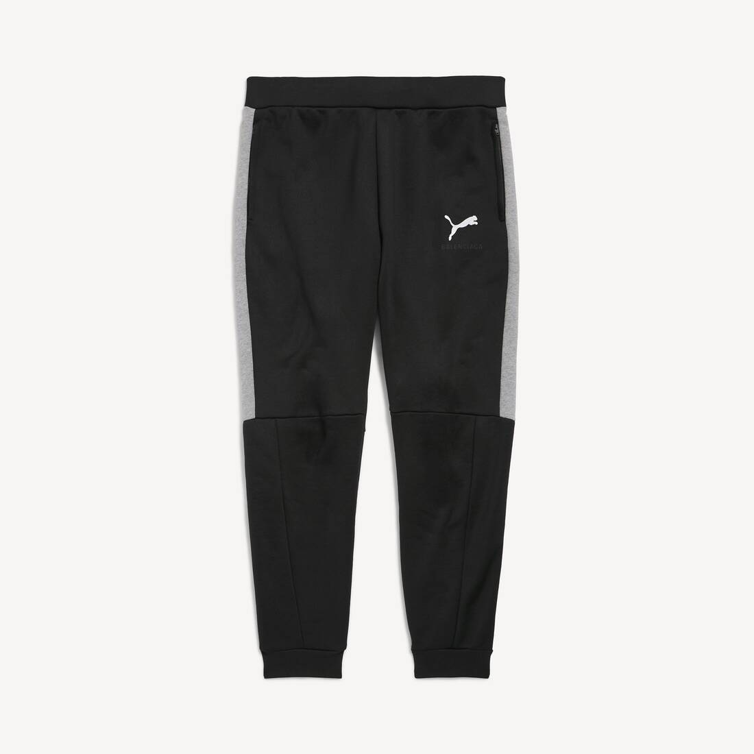 Balenciaga I Puma Fitted Tracksuit Pants in Black/dark Heather Grey