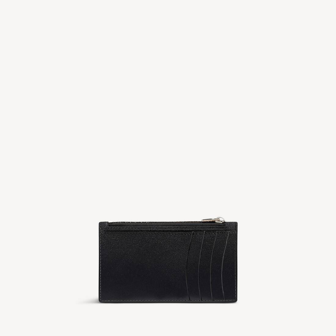 Women's Hourglass Long Coin And Card Holder in Black