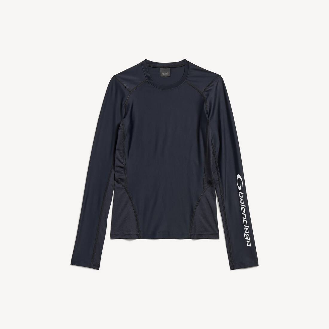 Women's Long Sleeve Fitted Top in Black