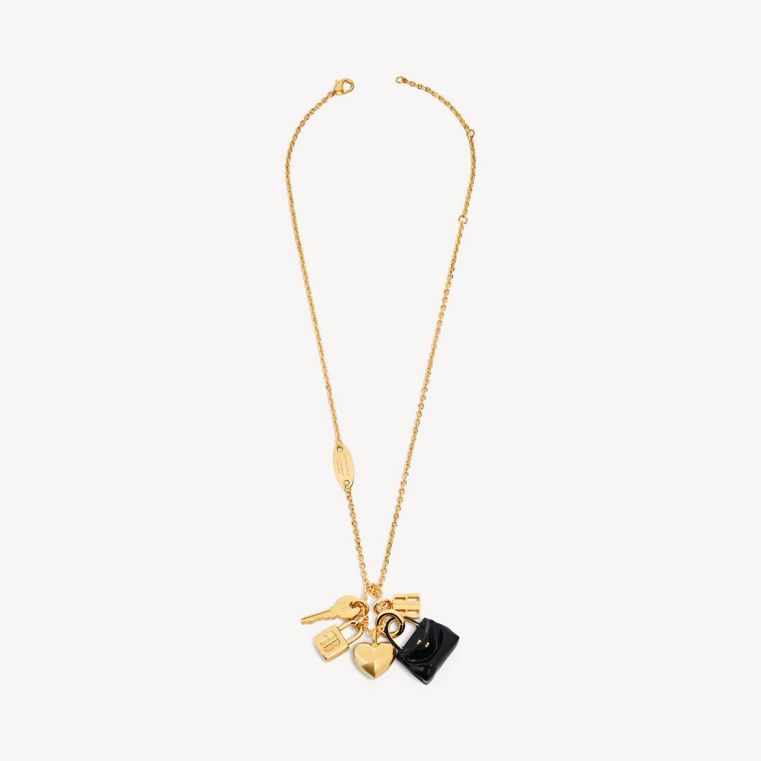 Women's Carousel Rodeo Collector Necklace in Gold/black