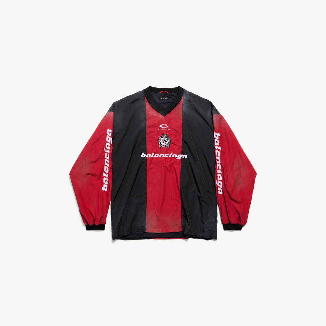 Men's Outerwear Long Sleeve Top in Lipstick Red/black