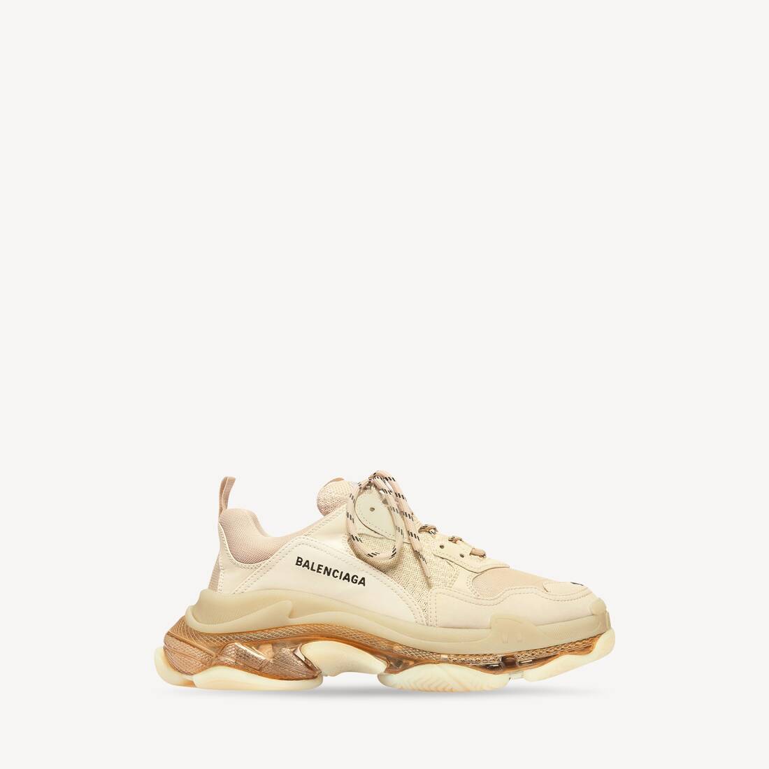 Women's Triple S Clear Sole Sneaker in Beige
