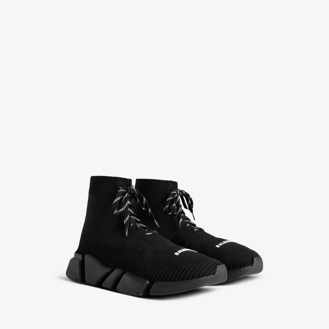 Men's Speed 2.0 Lace-up Recycled Knit Sneaker in Black