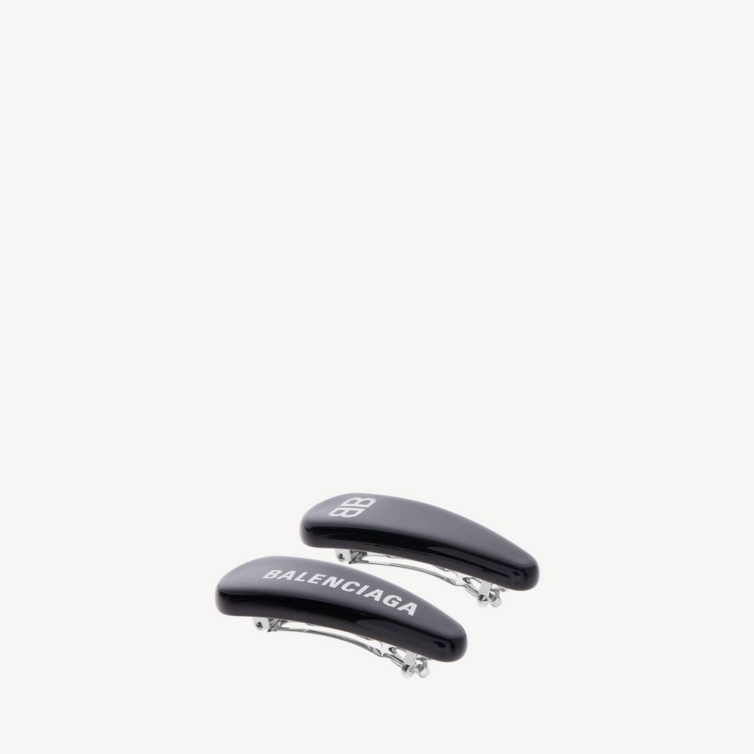 Women's Holli Hair Clip Set in Black/white/silver