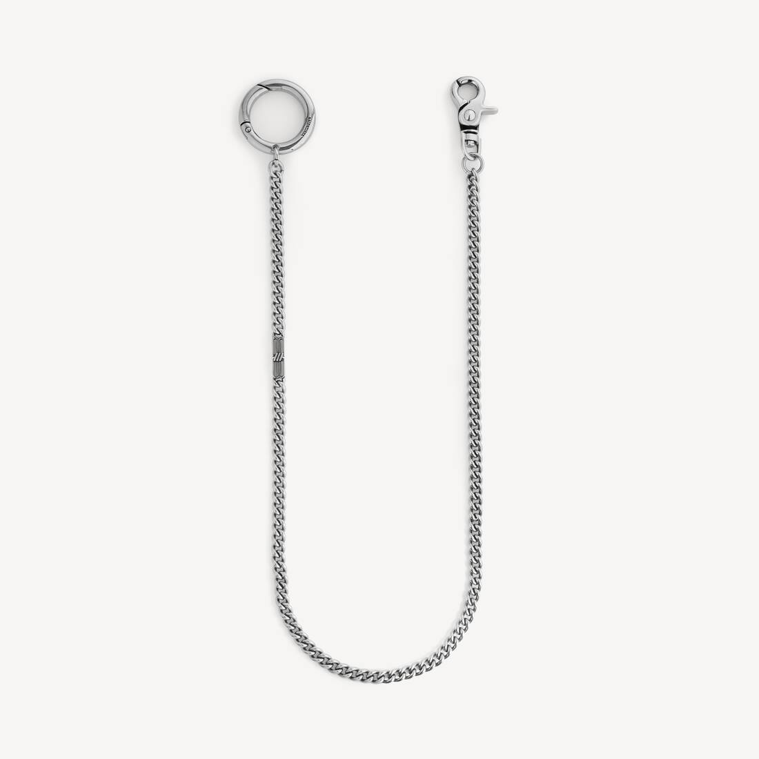 Men's Bb Icon Trouser Chain in Antique Silver