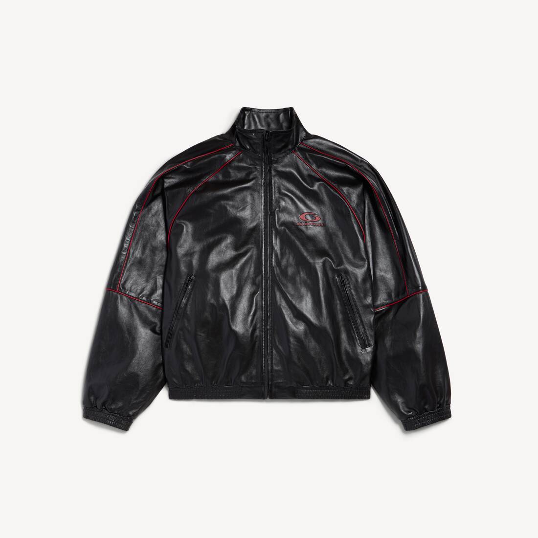 Men's Tracksuit Jacket in Black/burgundy