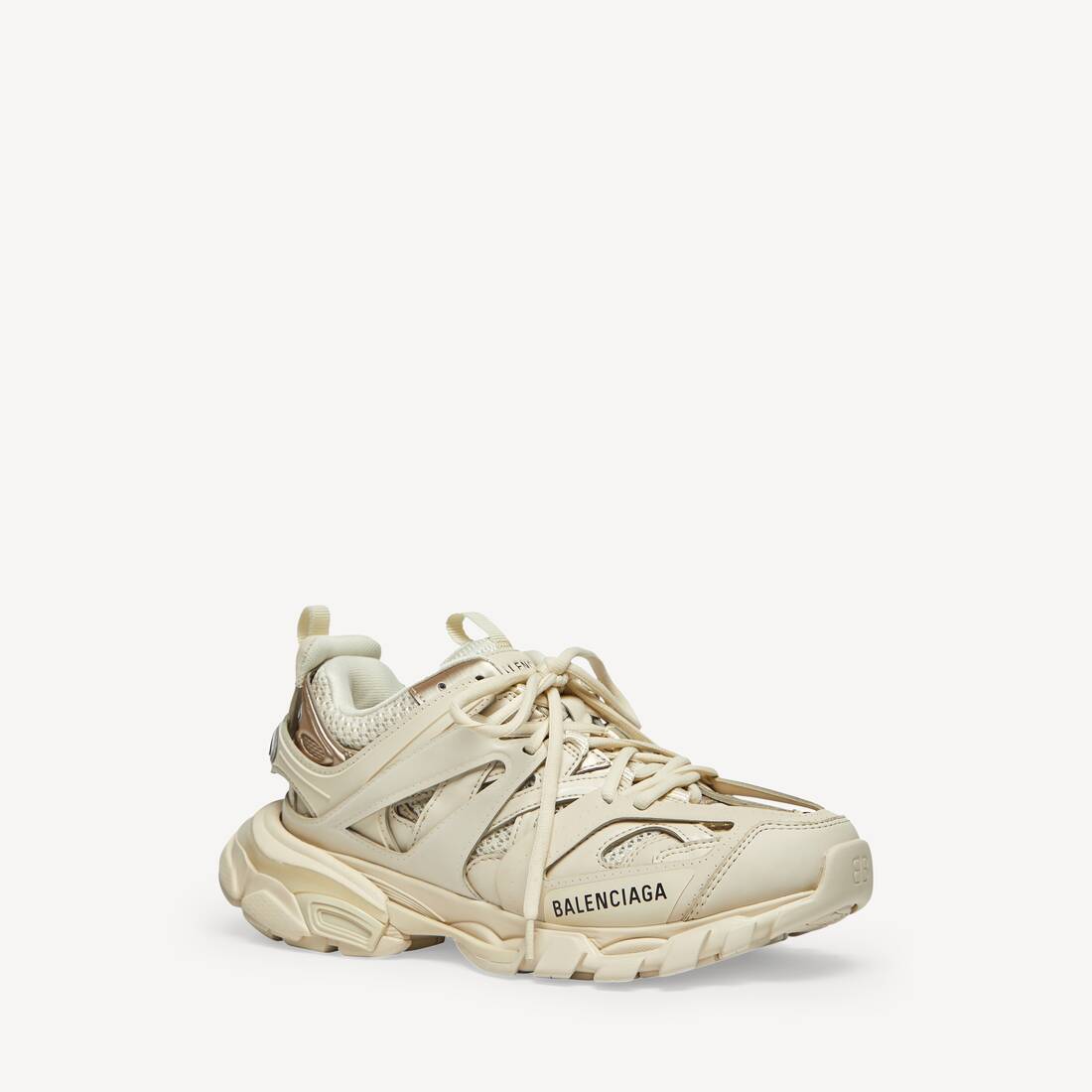 Women's Track Sneaker in Beige