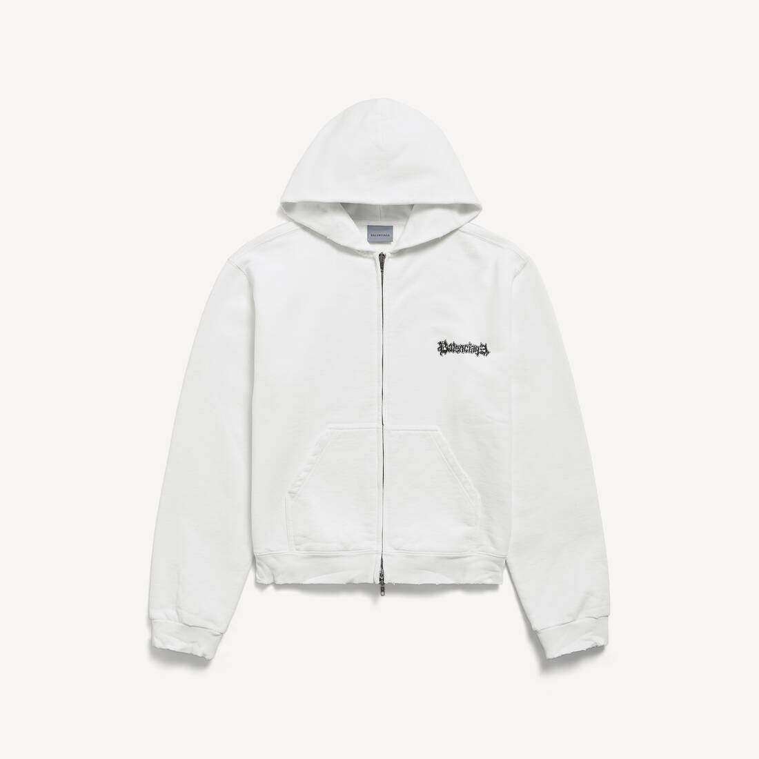 Women's Salon De Couture Zip-up Hoodie Regular Fit in White