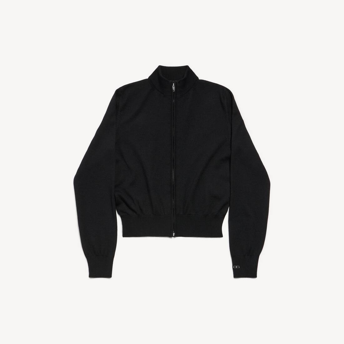 Women's Zip-up Sweater in Black