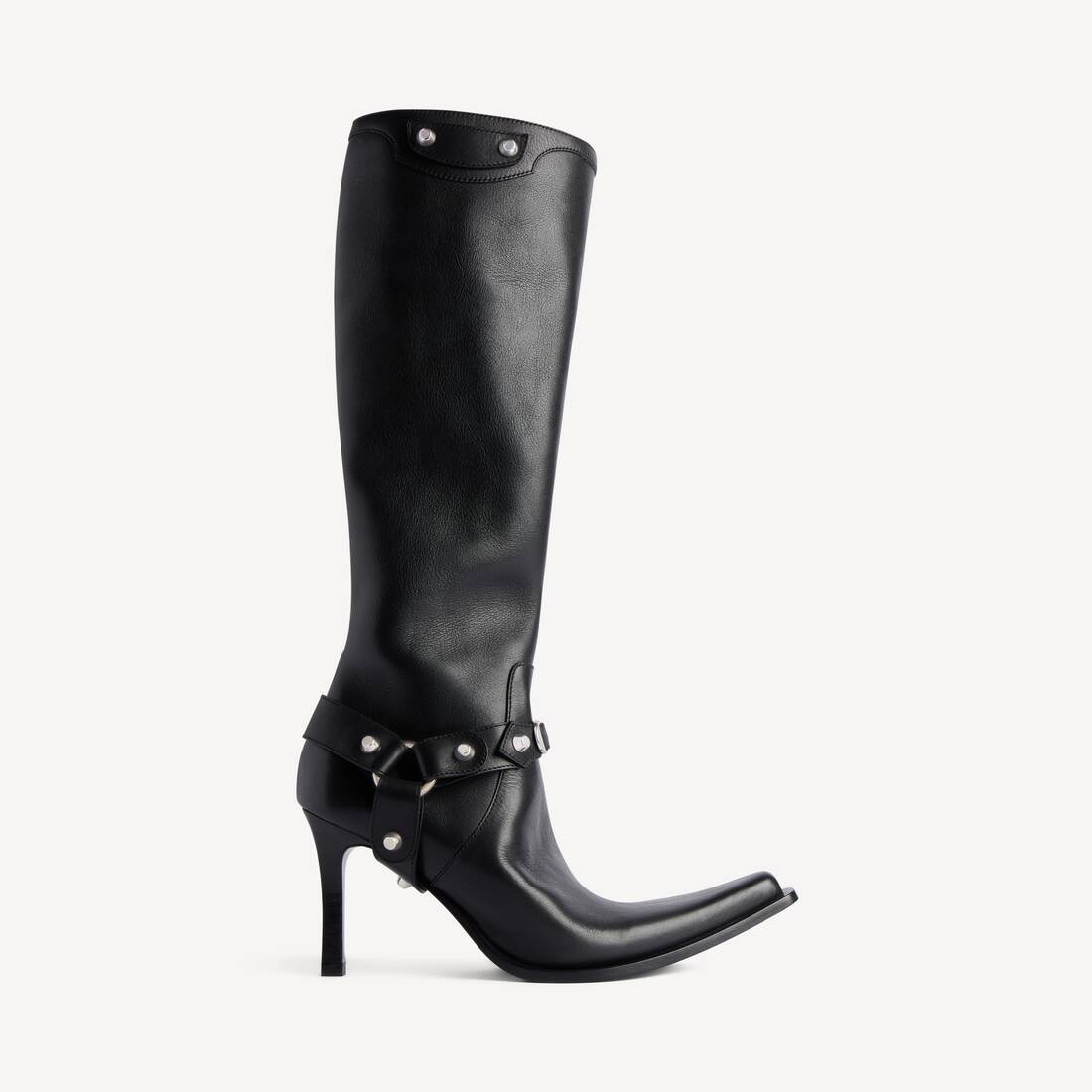 Women's City Boot With Harness in Black
