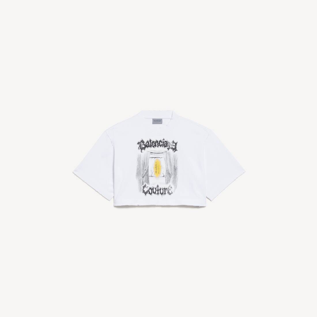 Women's Salon De Couture Cropped T-shirt in White