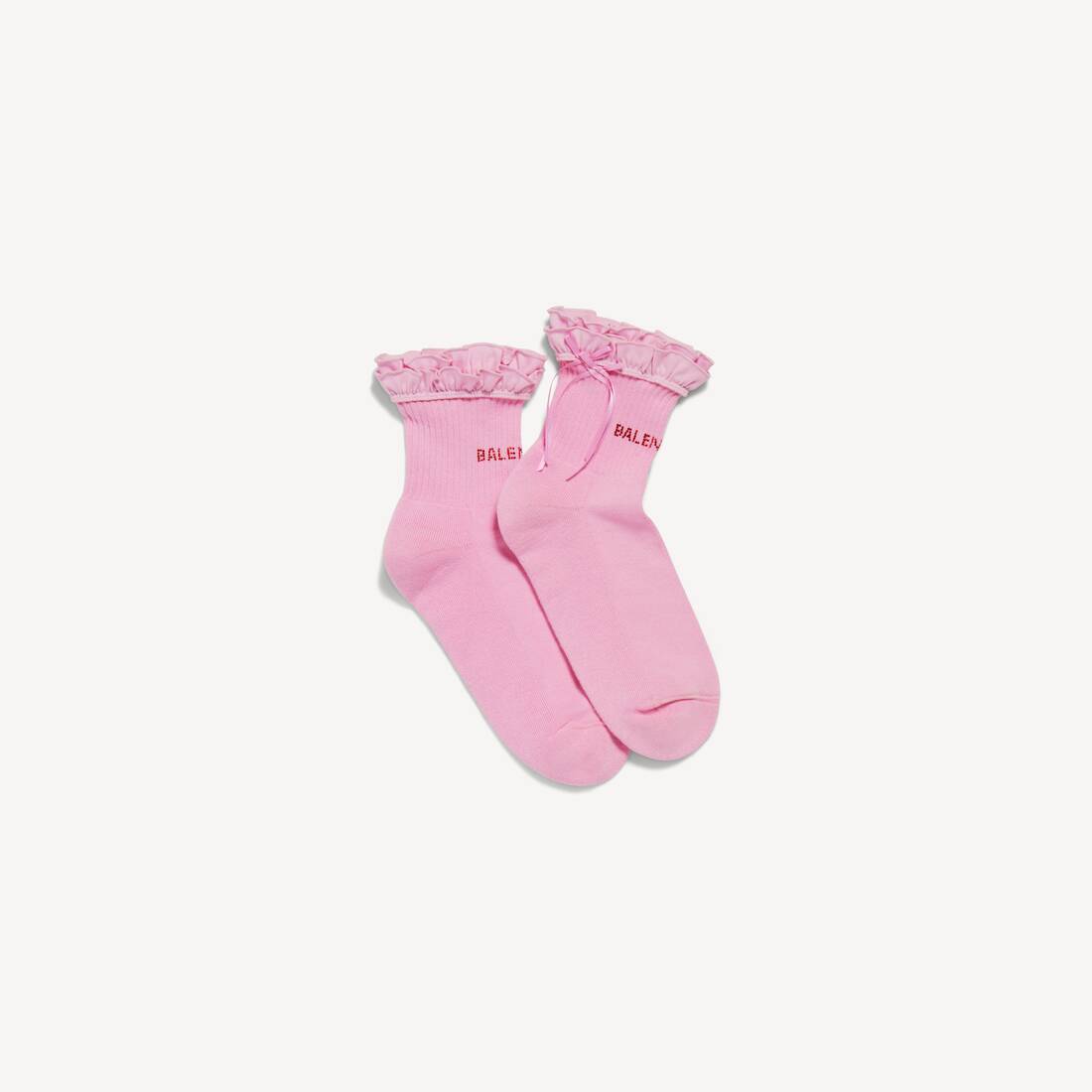 Women's Bow Socks in Pink/red