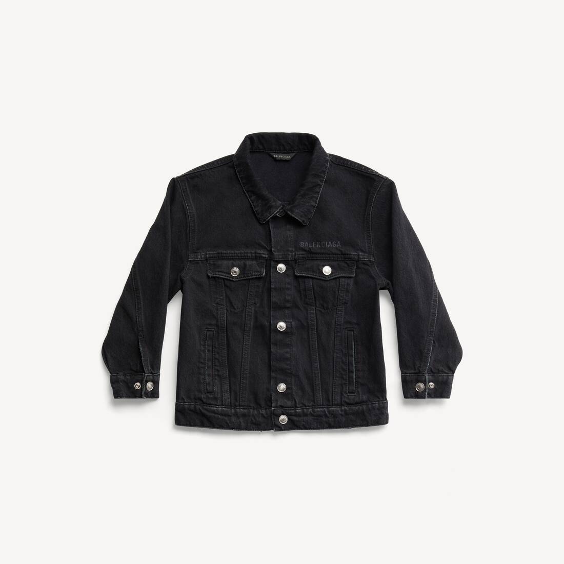 Kids - Balenciaga Oversized Jacket in Black Faded