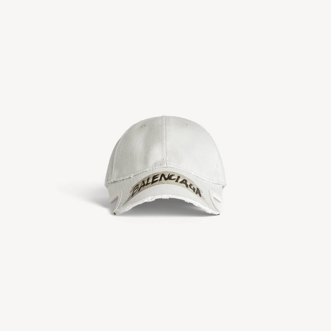 Men's Masking Tape Cap in Dirty White