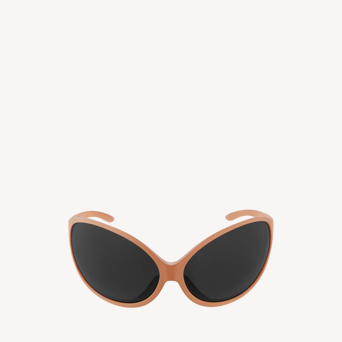 Phantom Round Sunglasses in Milky Nude
