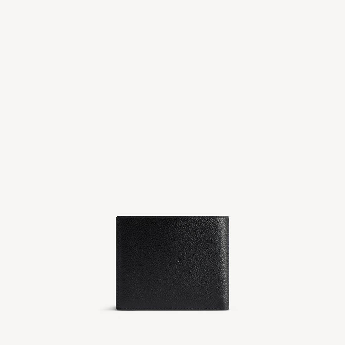 Men's Cash Square Folded Wallet in Black