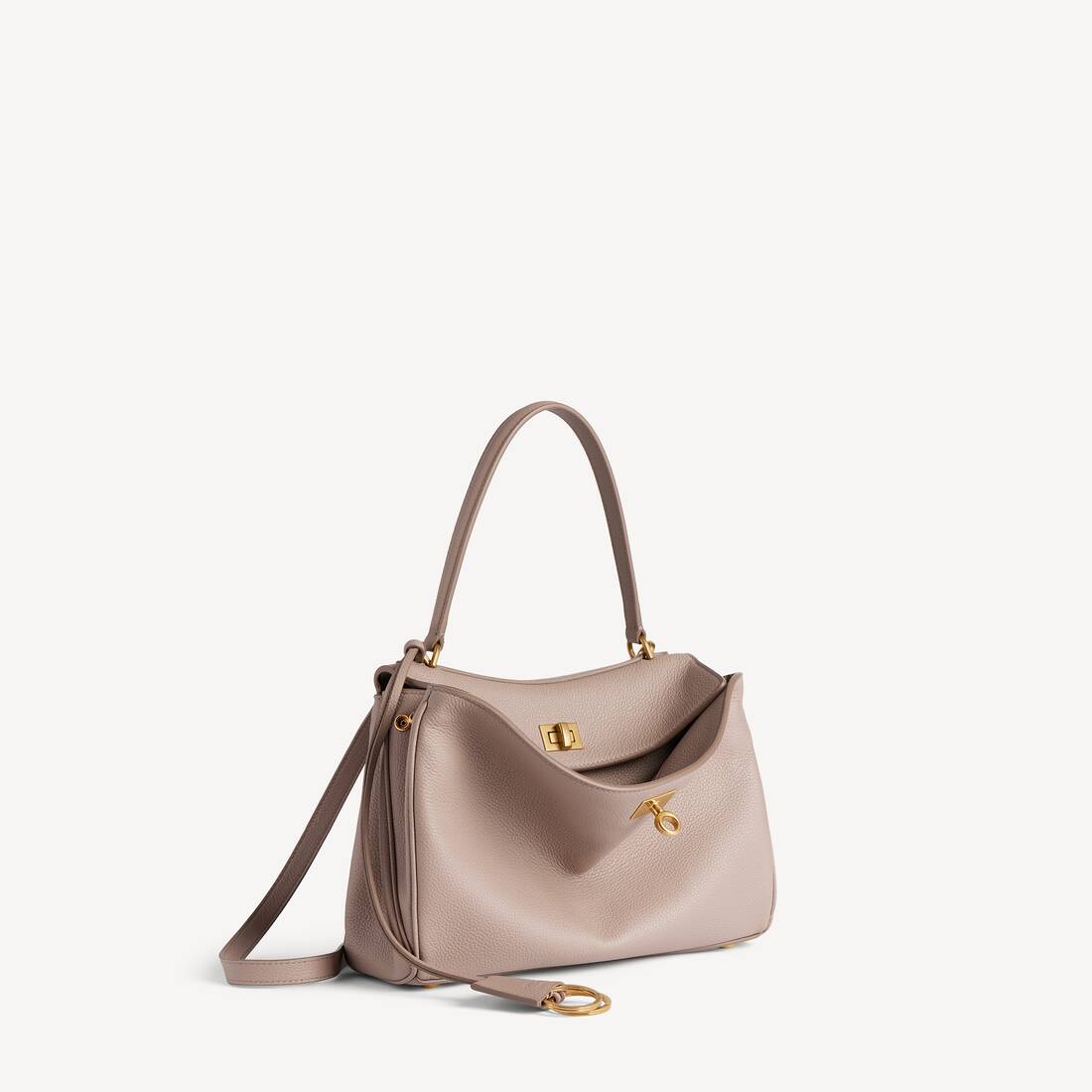 Women's Rodeo Handbag Small Grained Calfskin in Sesame