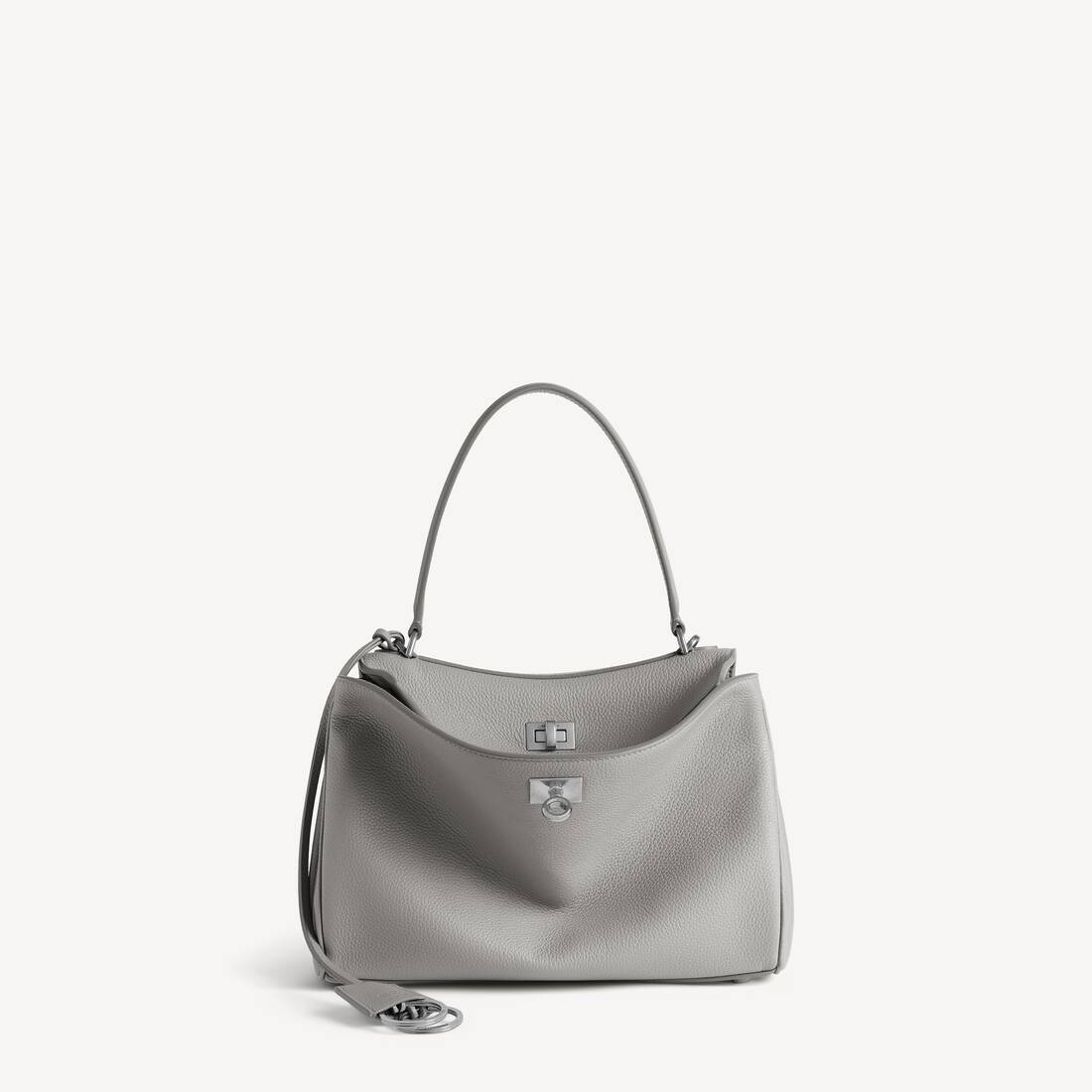 Women's Rodeo Handbag Small Grained Calfskin in Balenciaga Grey